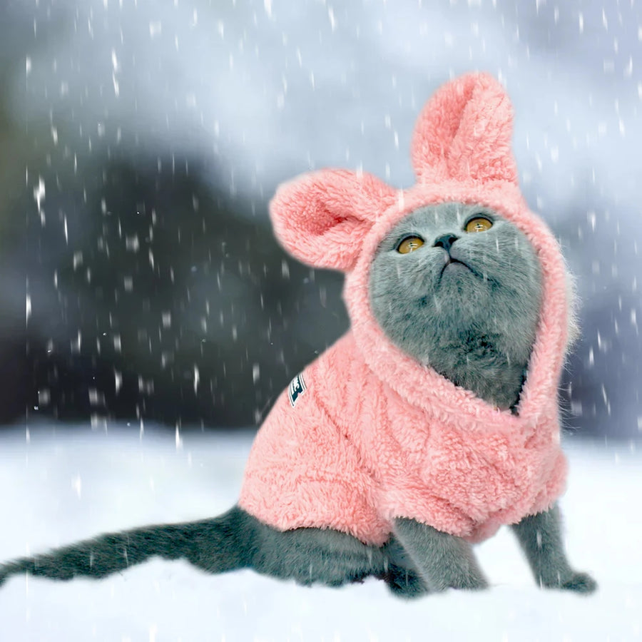 Warm Pink Jacket For Small Pets