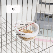 Detachable Transparent Bird Feeder Cup