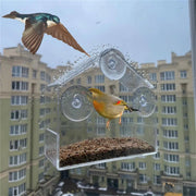 Clear Acrylic Window Bird Feeder